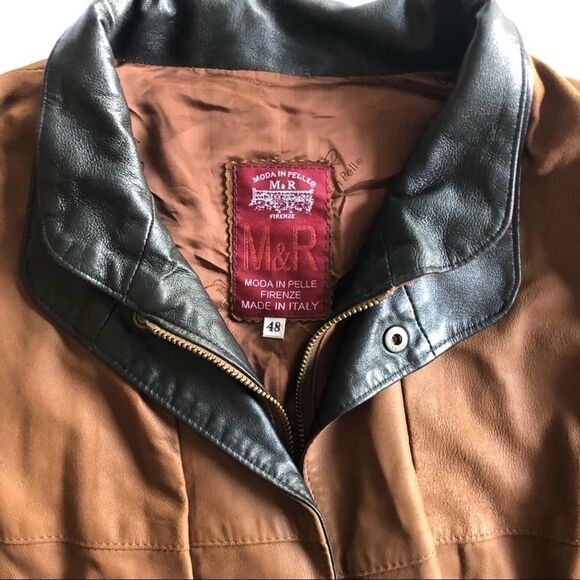 M&R Moda in Pelle Firenze Italian leather jacket - Picture 4 of 6